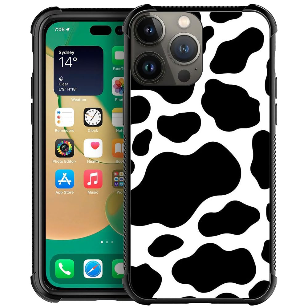 Goodsprout Compatible with iPhone 15 Plus Case,Fantasy Cow Skin Amazing Pattern Design Shockproof Anti-Scratch Hard PC Bac...