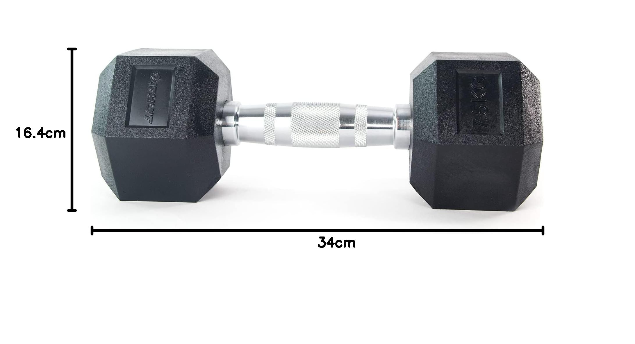 Athlyt ATH-HEX15 Hantle Sześciokątne, 15 kg Pojedyncze