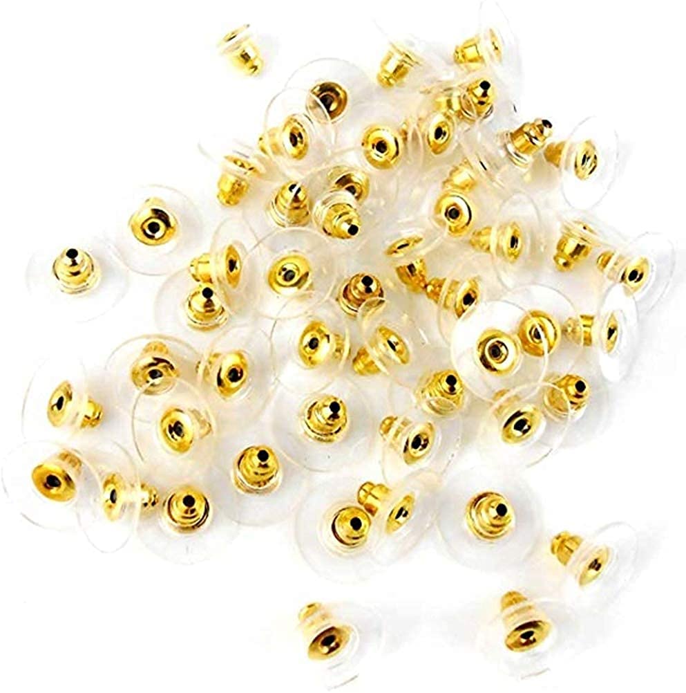 Excellentcrafts Earrings Back Stopper Earnuts Stud Golden, Pack of 50Pcs (B09WKNXZTN) Amazon Price History, Amazon Price Tracker