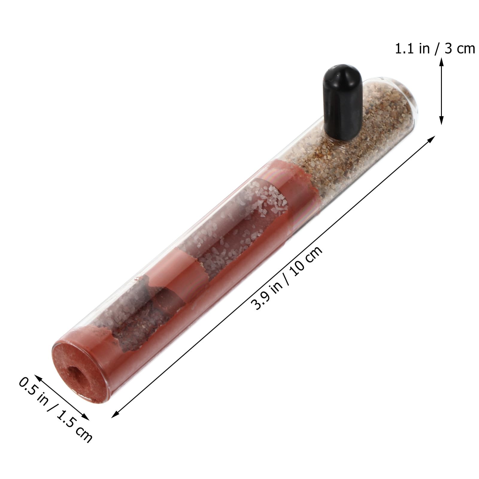 Alasum Tubo de Cría para Hormigas de Vidrio Transparente 15X100 MM, Nido Tubular para Terrario, Suministro Profesional para Colonia de Hormigas, Adecuado para Paisajismo y Alimentación