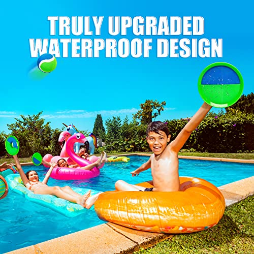 Everich Toy Beach Toys Outdoor Games For Kids Ages 3-10-Yard Lawn Games Ball Catch Games Paddle Toss-Upgraded Version Outside Games For Kids/Family Boys And Girls Gifts (2 Rackets, 2Balls, 1 Bag) #TOP1