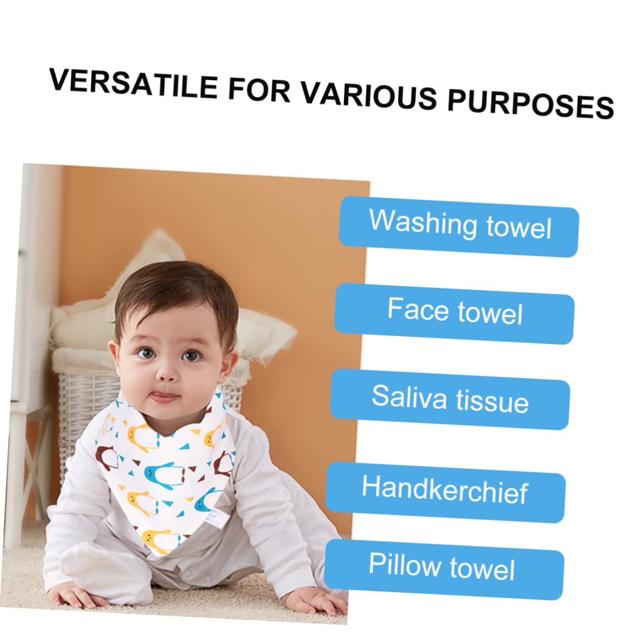 TOYANDONA 15 Piezas Baberos Baberos De Bebé Baberos Infantiles Bufanda Baberos Para Bebé Baberos Simples Bufandas Triangulares Infantiles Baberos De Alimentación Para El Almuerzo Baberos