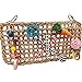 GILYGI 16.5Ã—8.3 Inches Bird Foraging Wall Toys, Parrot Seagrass Woven Mat with Colorful Chewing Toys, Bird Activity Wall Toy for Conures Cockatiels African Grey Amazon Medium and Large Parrots