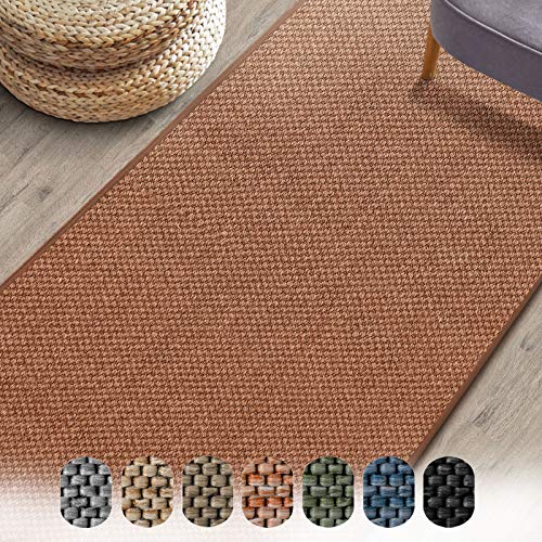 Floordirekt Teppich-Läufer Sabang 80 x 200 cm, Terra - Sisaloptik - Wohnteppich oder Läufer -...