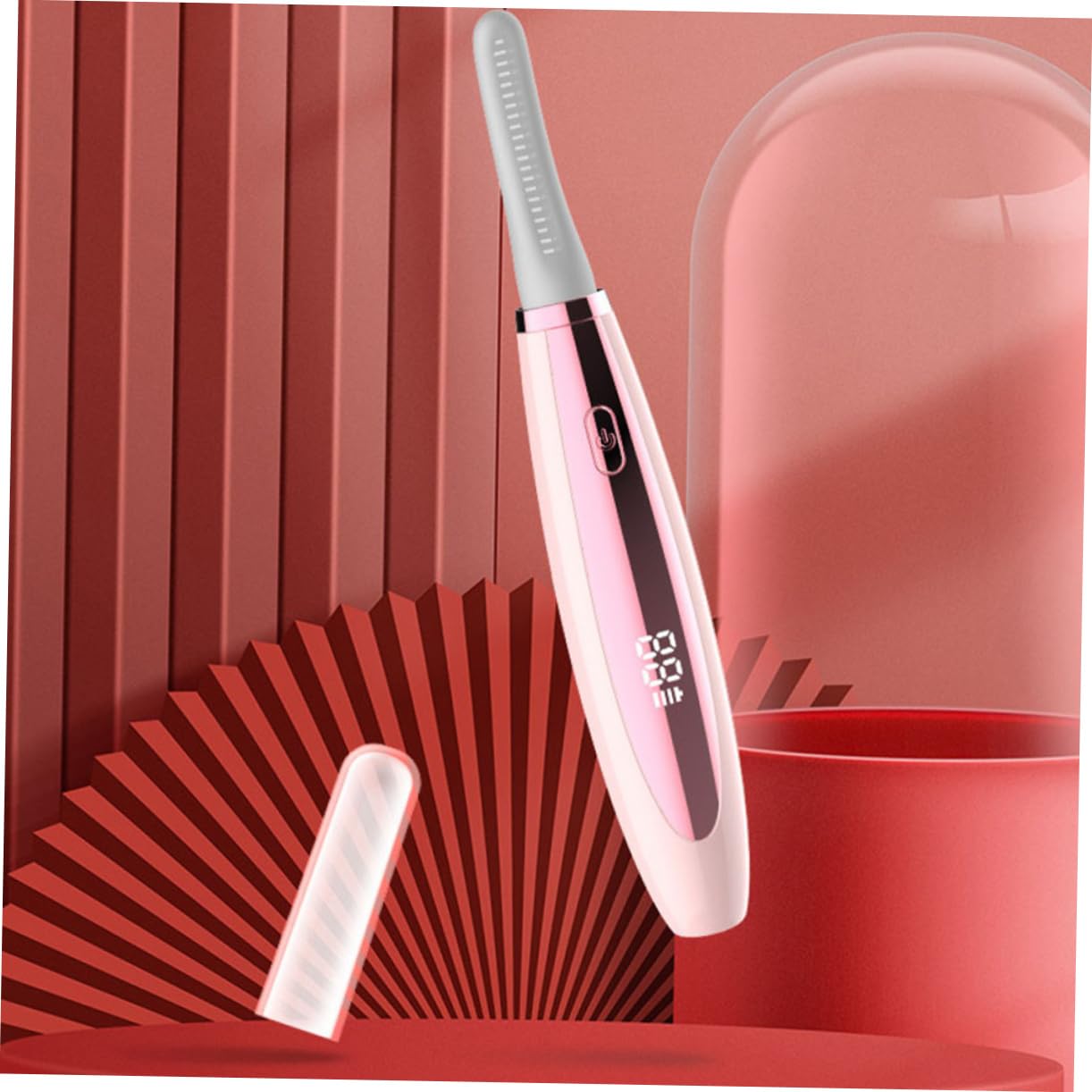 3piezas Rizador De Pestañas Eléctrico Calefacción Rápida Curling De Pestañas Para Maquillaje Herramienta De Belleza Portátil y Eficaz Para Mujeres