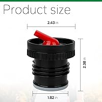 Vista 2 de Tapa de repuesto para tapón térmico Stanley – Convierte a Yerba Mate Termo con flujo de alta precisión, se adapta a botellas clásicas de boca ancha