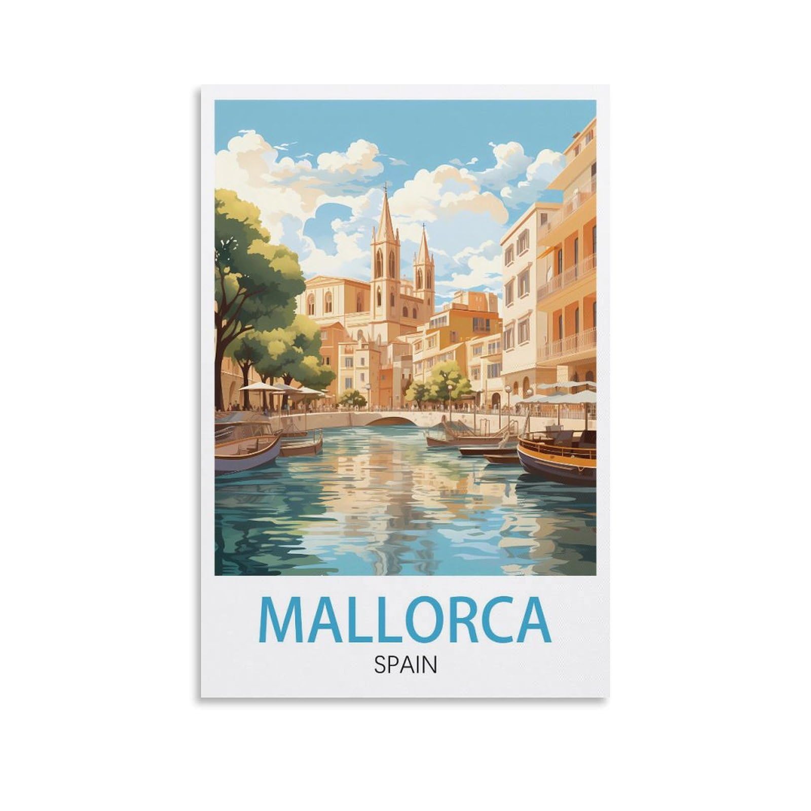 Metal Signs Mallorca Spain Funny Vintage Metal Sign Plaqu Poster Wall Art Pub Bar Kitchen Garden Bathroom Home Decor 15x30cm