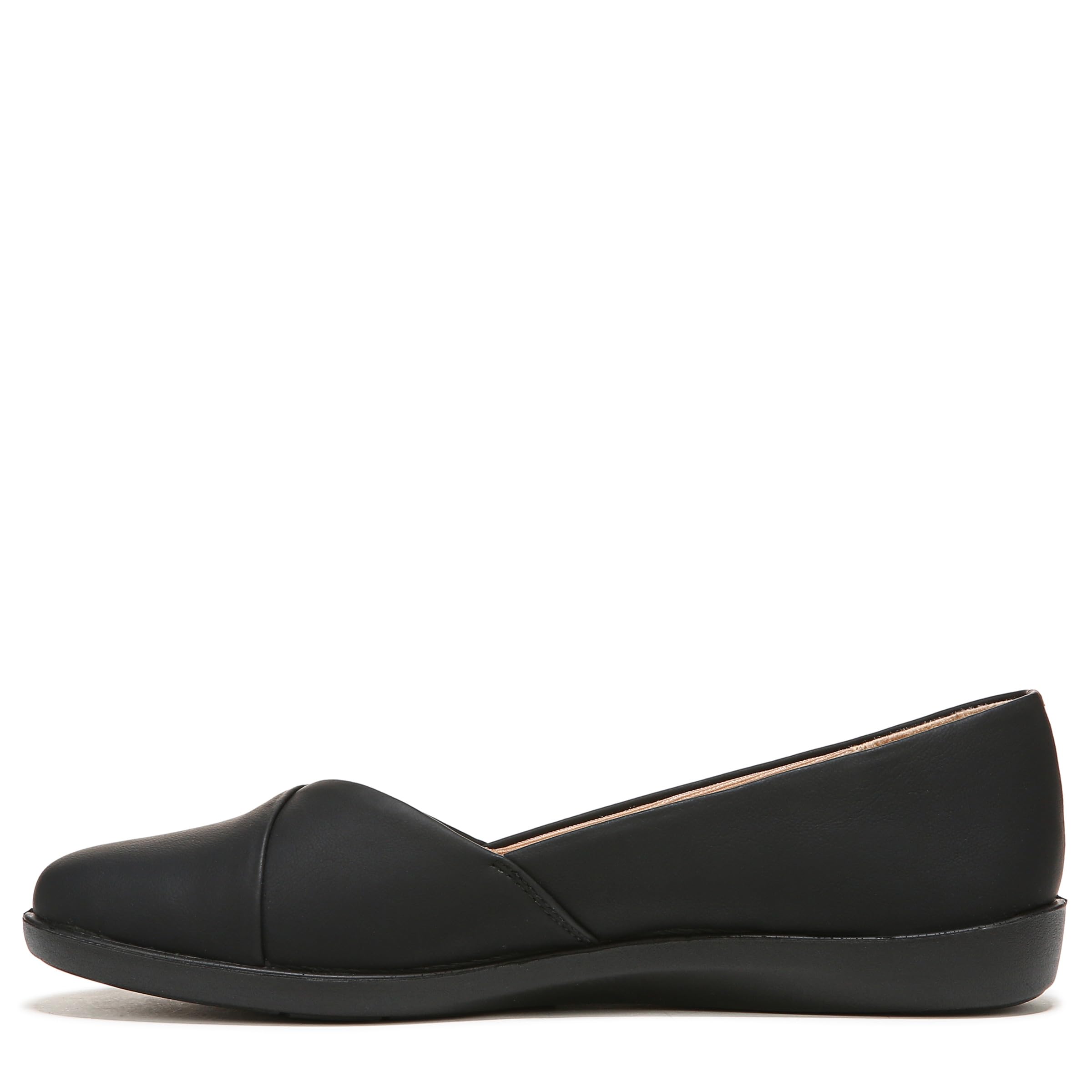 LifeStride Womens Notorious Ballet Flat, Black, 8.5 US
