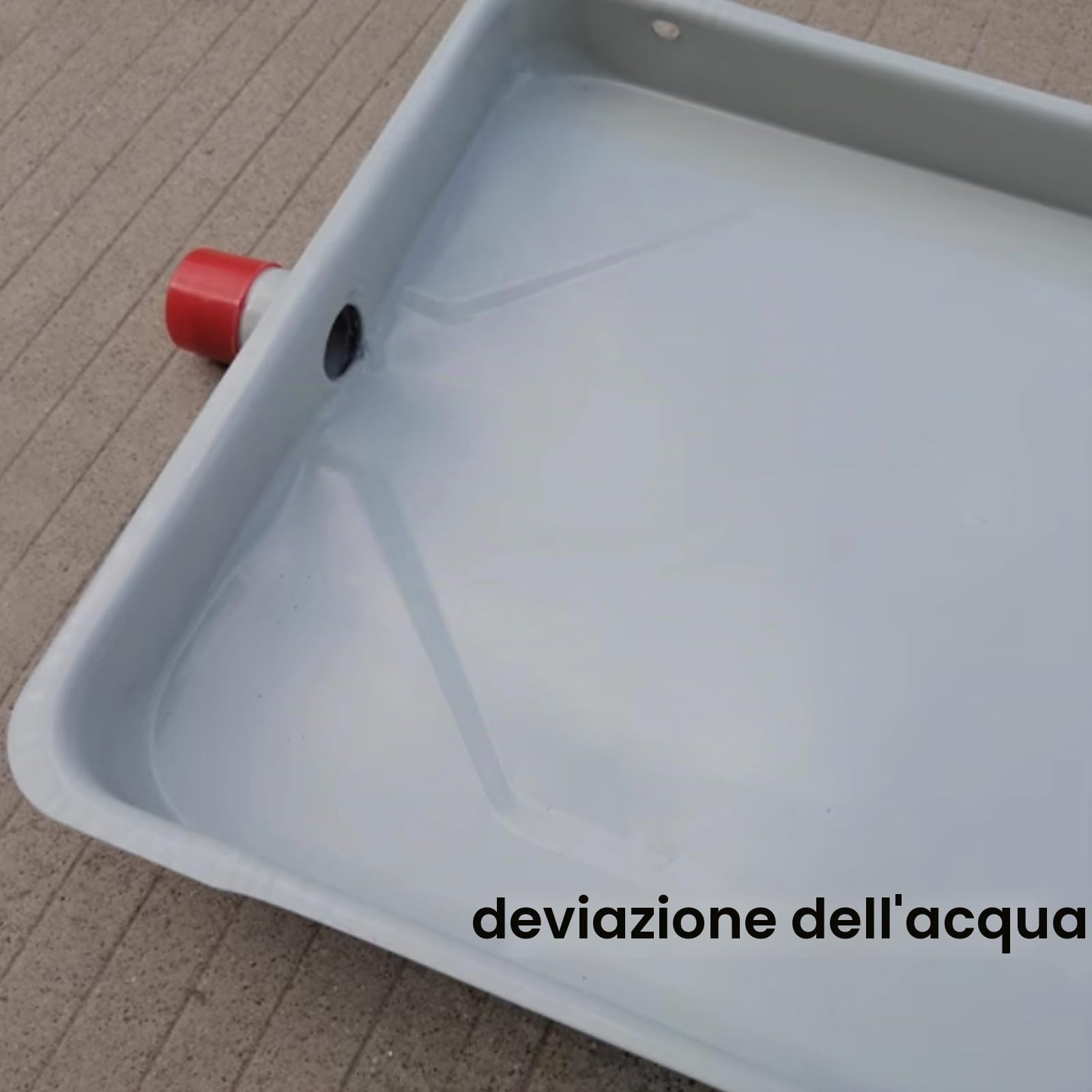 Vaschetta Raccogli Condensa Climatizzatore a Muro Bacinella di Scarico per Condizionatore con Tubi, per unità Interne e Condizionatori d'Aria Centralizzati(81x24cm(31.8x9.4in))