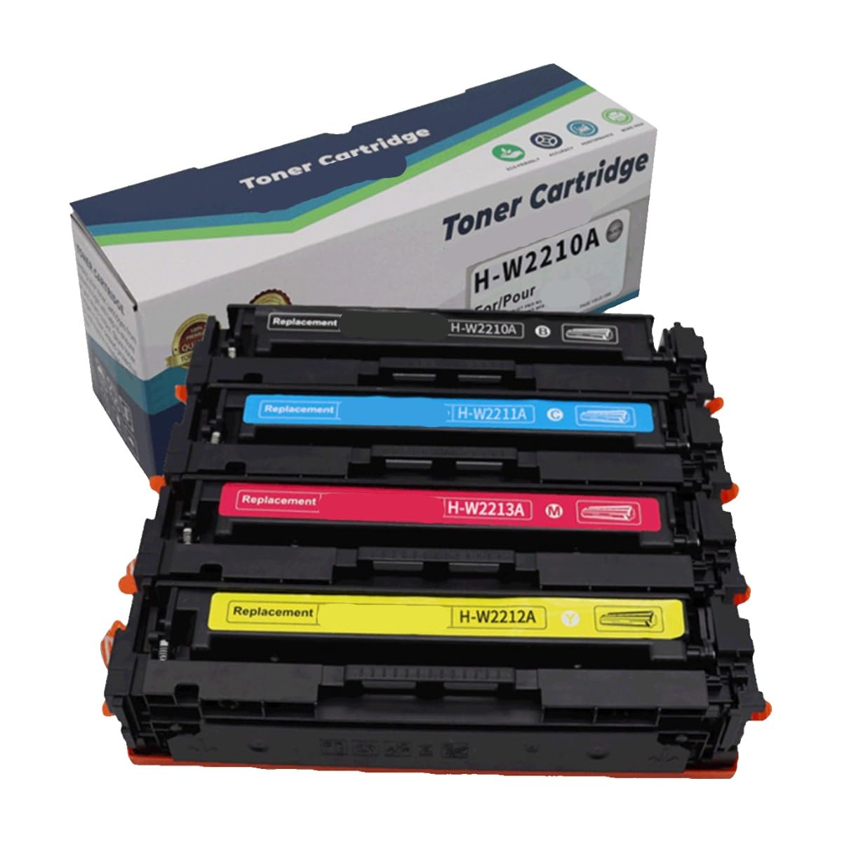 Toner W2112A 207A jaune de rechange pour documents et graphiques - 2