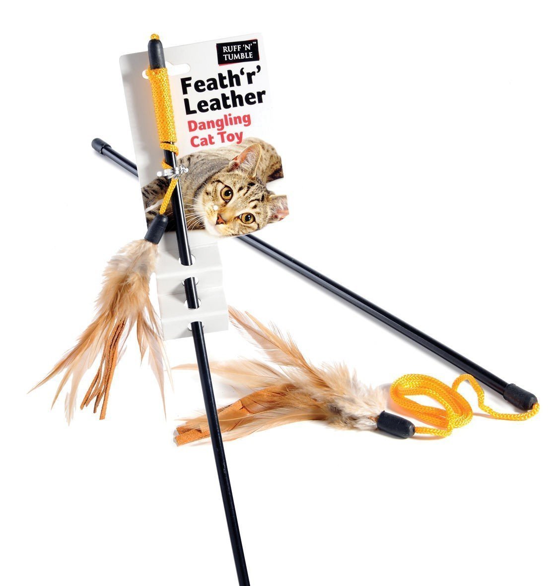 Feath 'r' Leather Dangling Cat Toy
