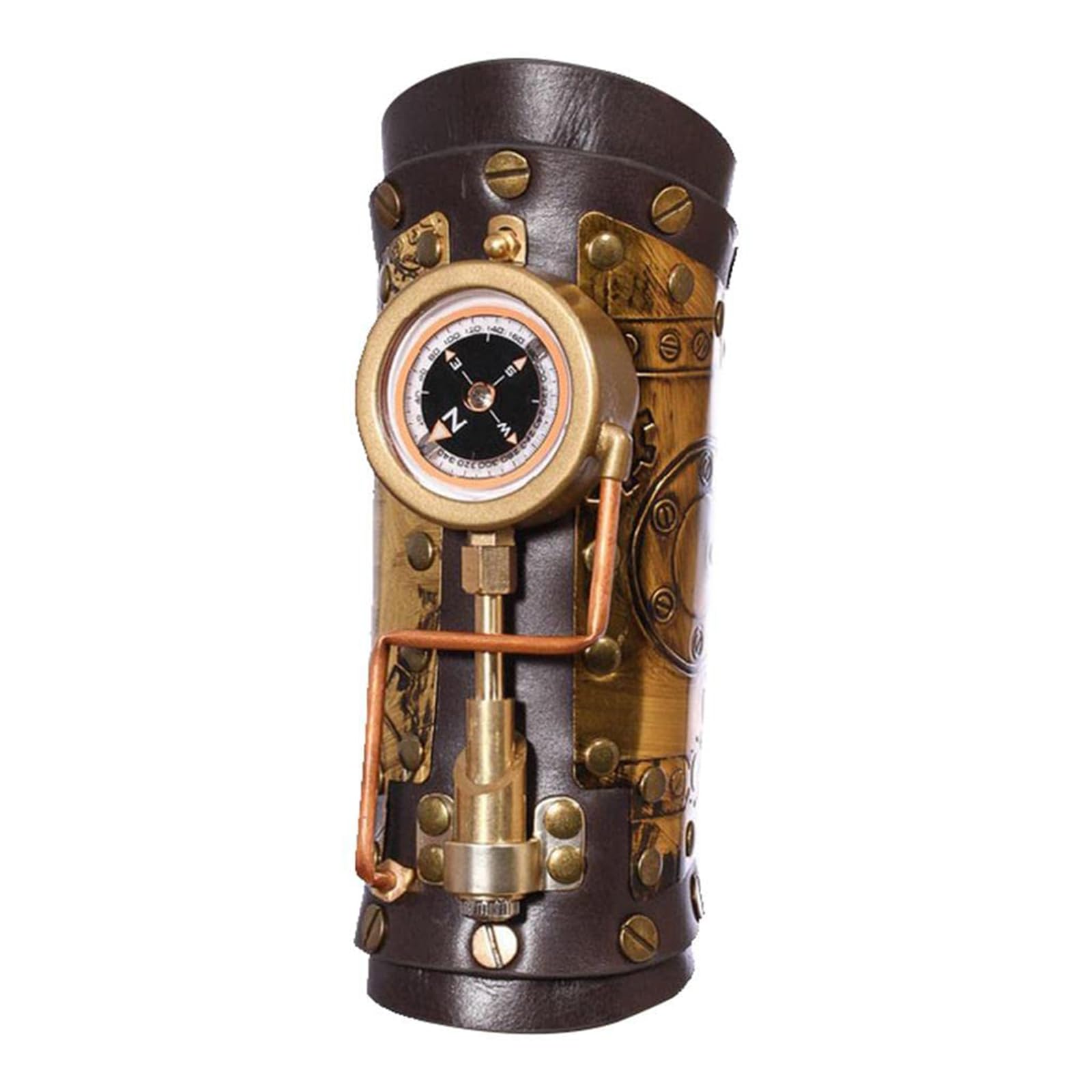 LAIOUSN Vintage Futuristic Arm Sleeve Cuff With Studs Wrist Cuffs For Cosplay And Festive Performances Steampunk Arm Sleeve
