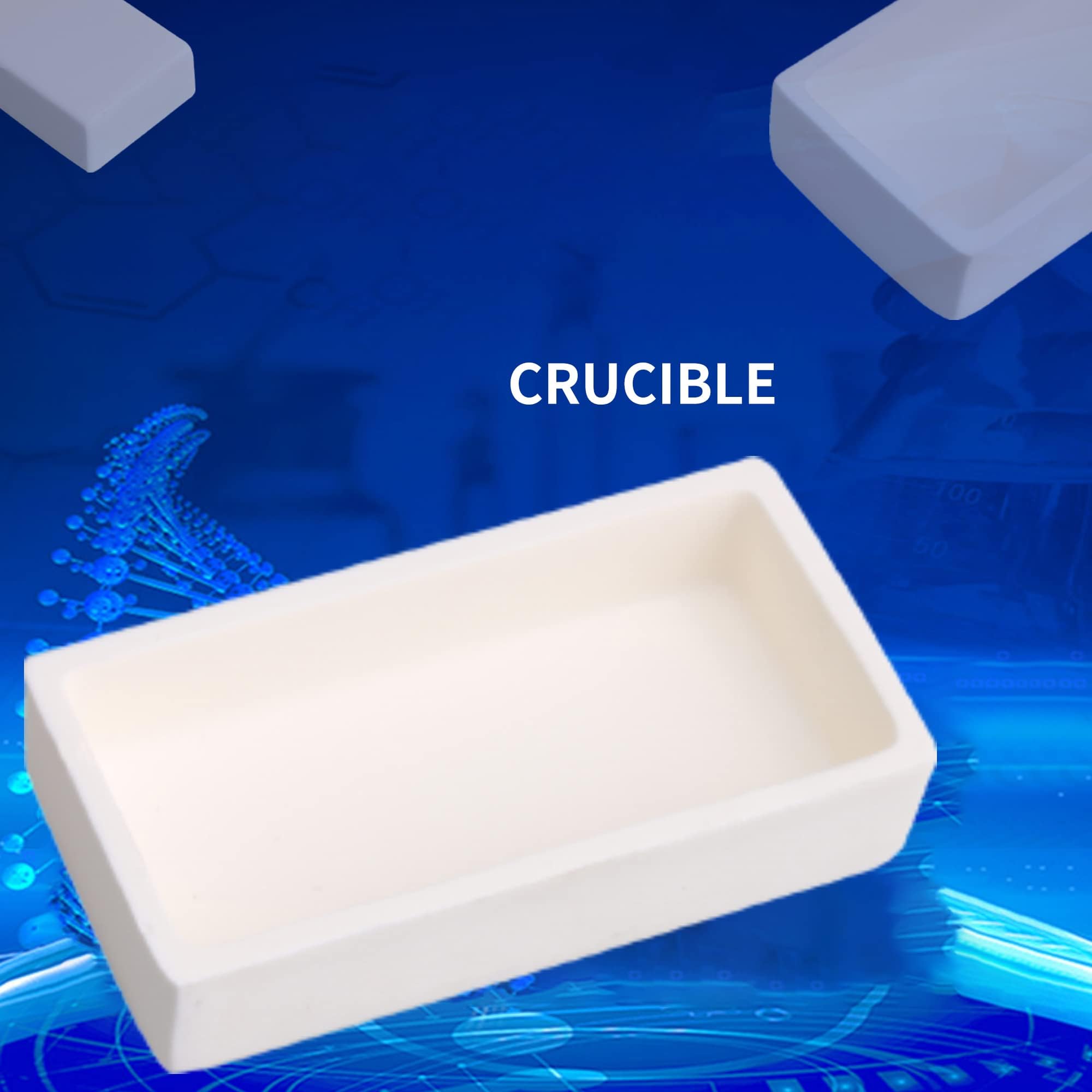 Lot de 2 creusets en céramique Alumina 8 x 4 x 1,8 cm pour bijoutiers et moulage de 50 ml