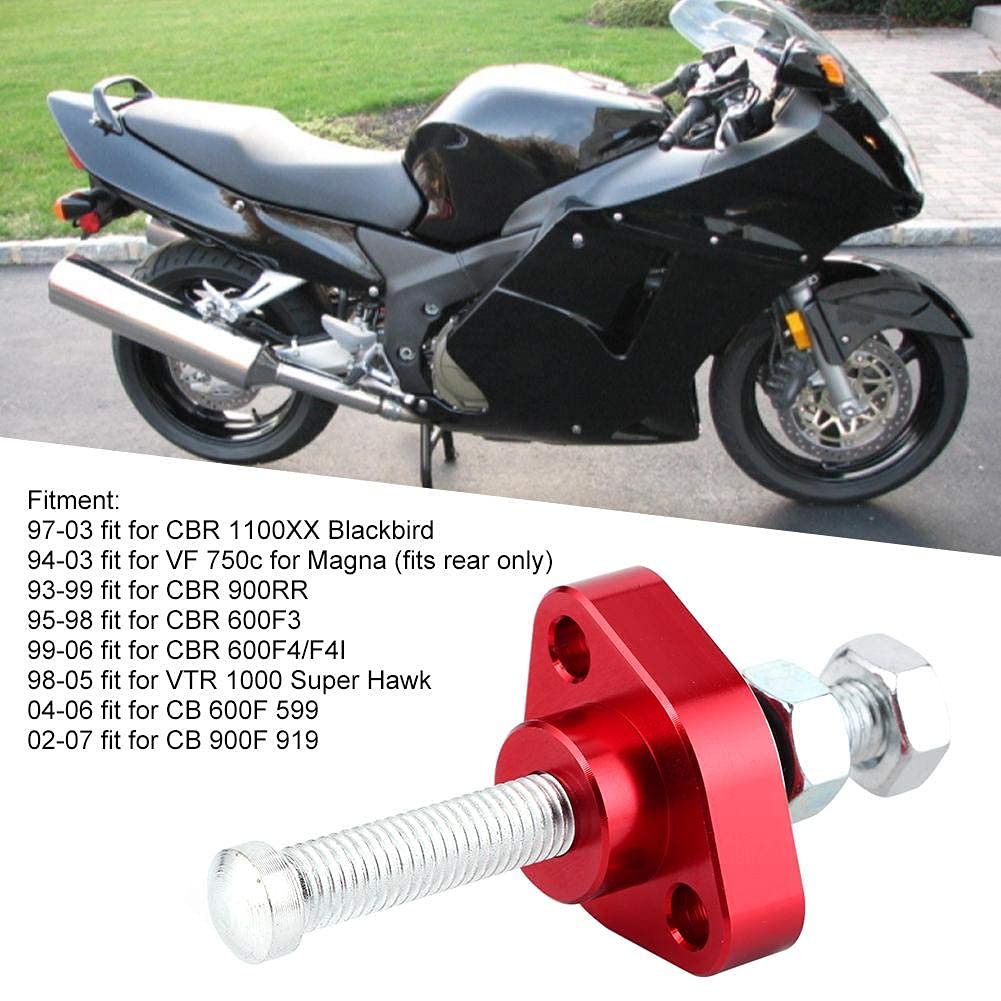 Yctze Tendicatena a camme, Guarnizione tendicatena tendicatena Componenti Moto Adatta per CBR600F F3 F4 F4i CBR900 RR CBR900F(Rosso)