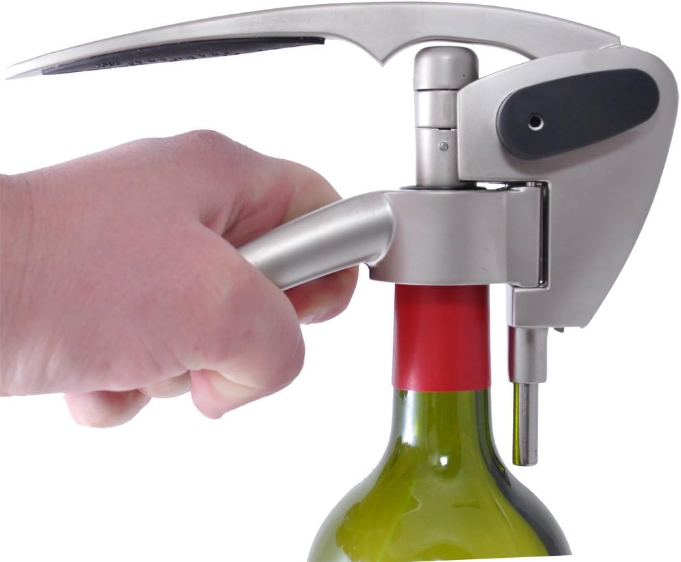 Black and Stainless Steel Swiftpull Pro 2 Wine Bottle Uncork System