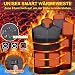 Panngu Beheizbare Weste mit Powerbank, Jacke mit Heizung, beheizte weste Herren Damen - Wärmejacke mit Akku -XXL