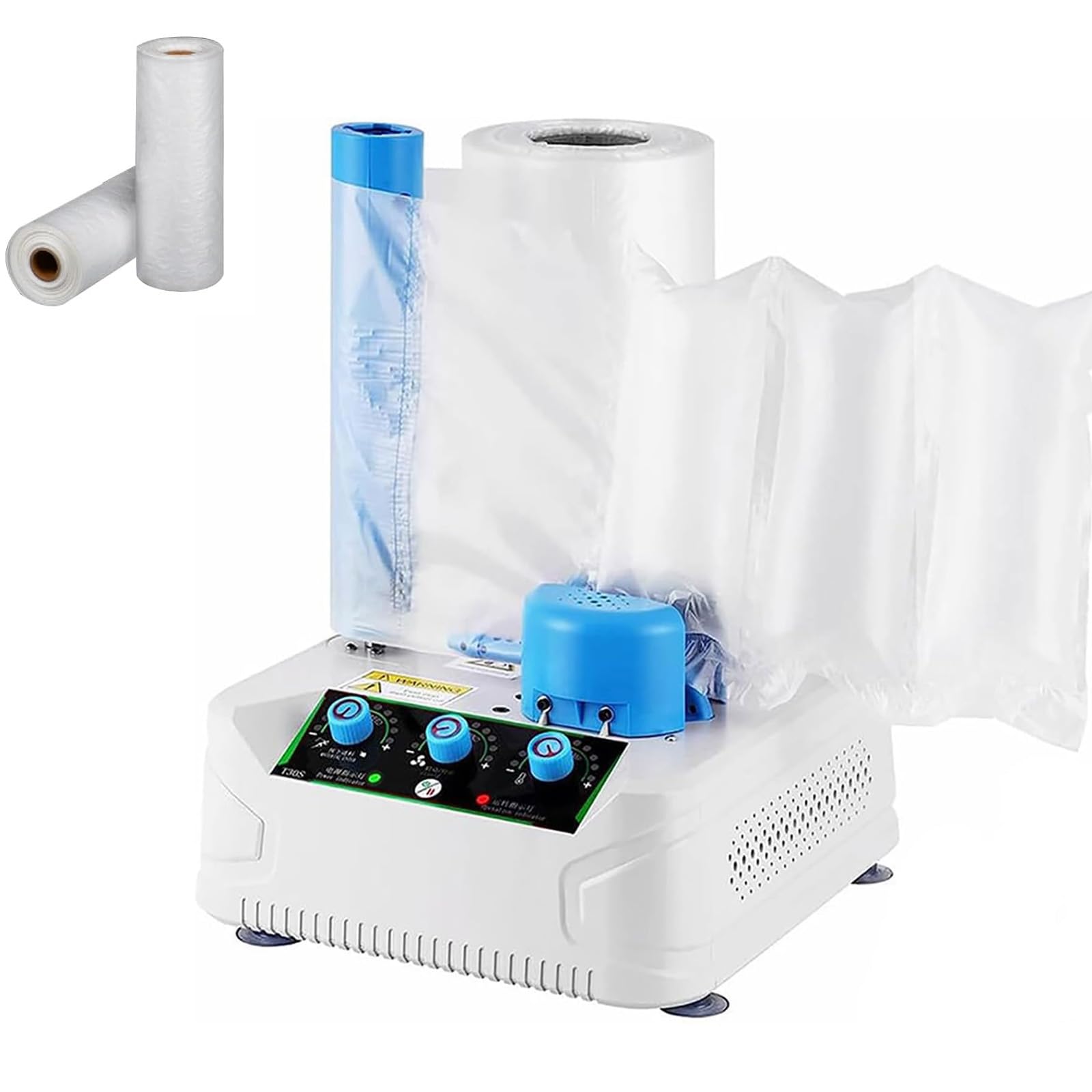 FHRKA Wrap Machine, Portable Air Pillow Packaging Maker, 10 Gears Speed Adjustable, for Shipping and Packaging Supplies