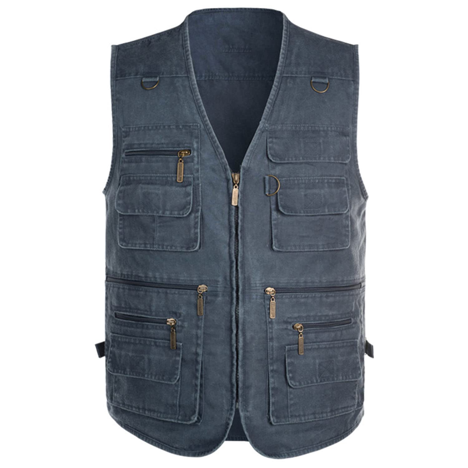 Chaleco De Hombre Multibolsillos Sin Mangas Chaleco Chaleco Exterior Casual para Fotografía Pesca Senderismo Montañismo
