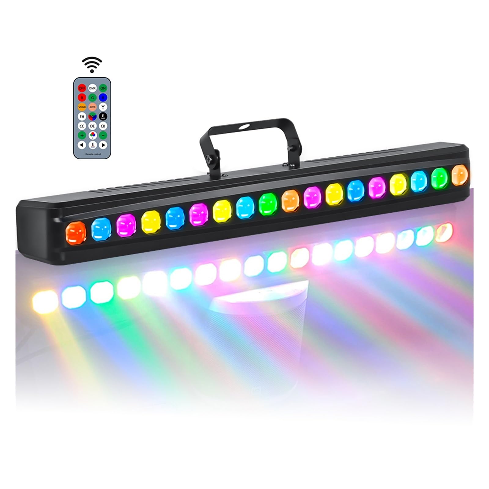 18x3w RGB Pełnokolorowa kurtyna świetlna LED, światło klubowe, sceniczne DMX, barowe, efekt DJ Disco, światła stroboskopowe, z em Występ na żywo