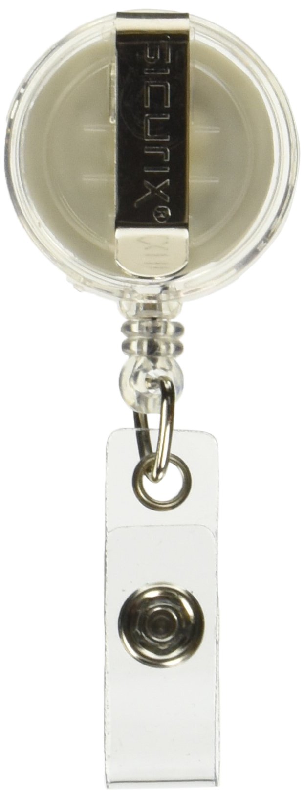 Baumgartens Id Tarjeta carrete, con clip de cinturón, 76,2 cm largo, 4 por pack, translúcido, varios (bau68884)