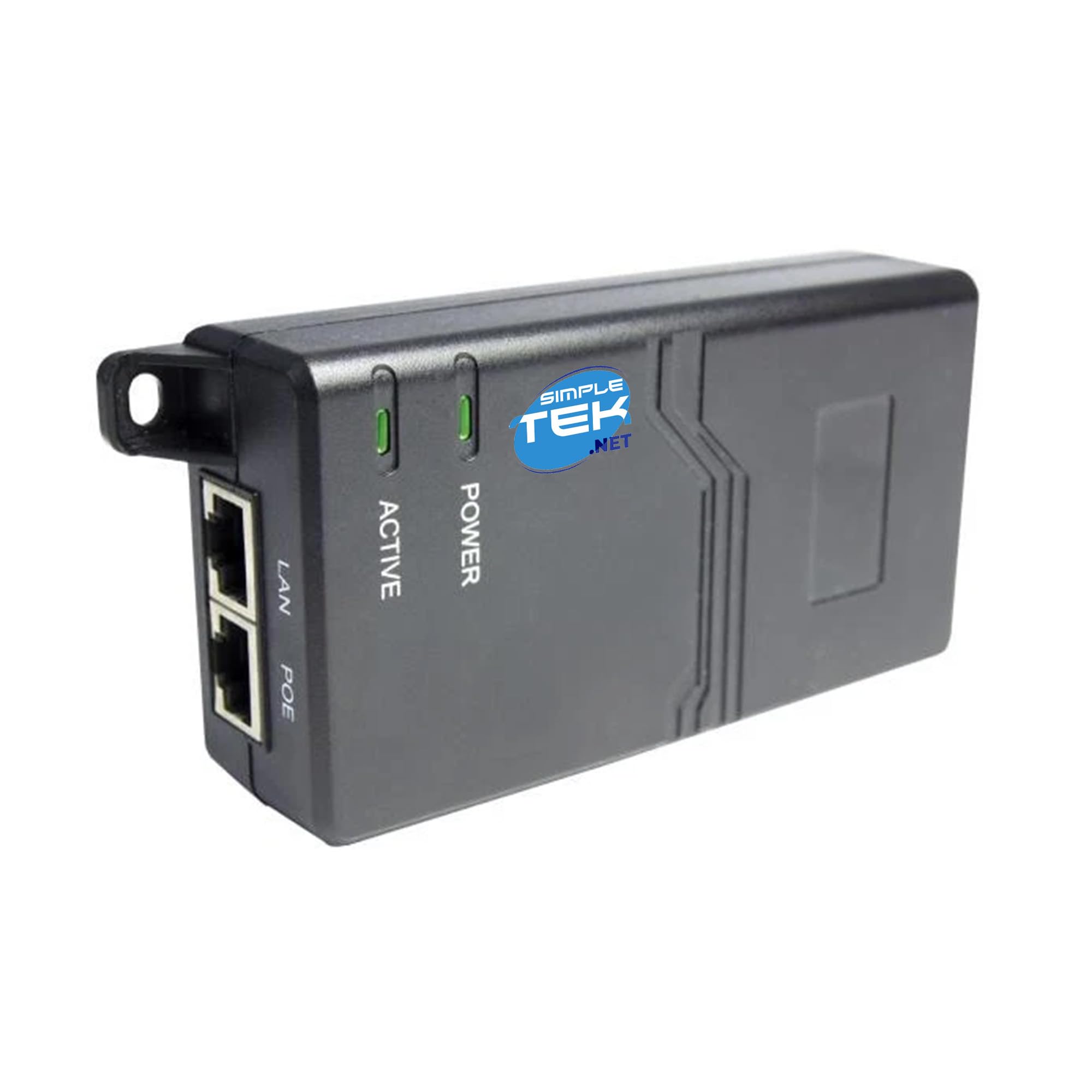 SIMPLETEK Gigabitowy zasilacz PoE+, 53 V 0,6 A, wtryskiwacz zasilania przez Ethernet, kompatybilny z Konftel 800 c50800