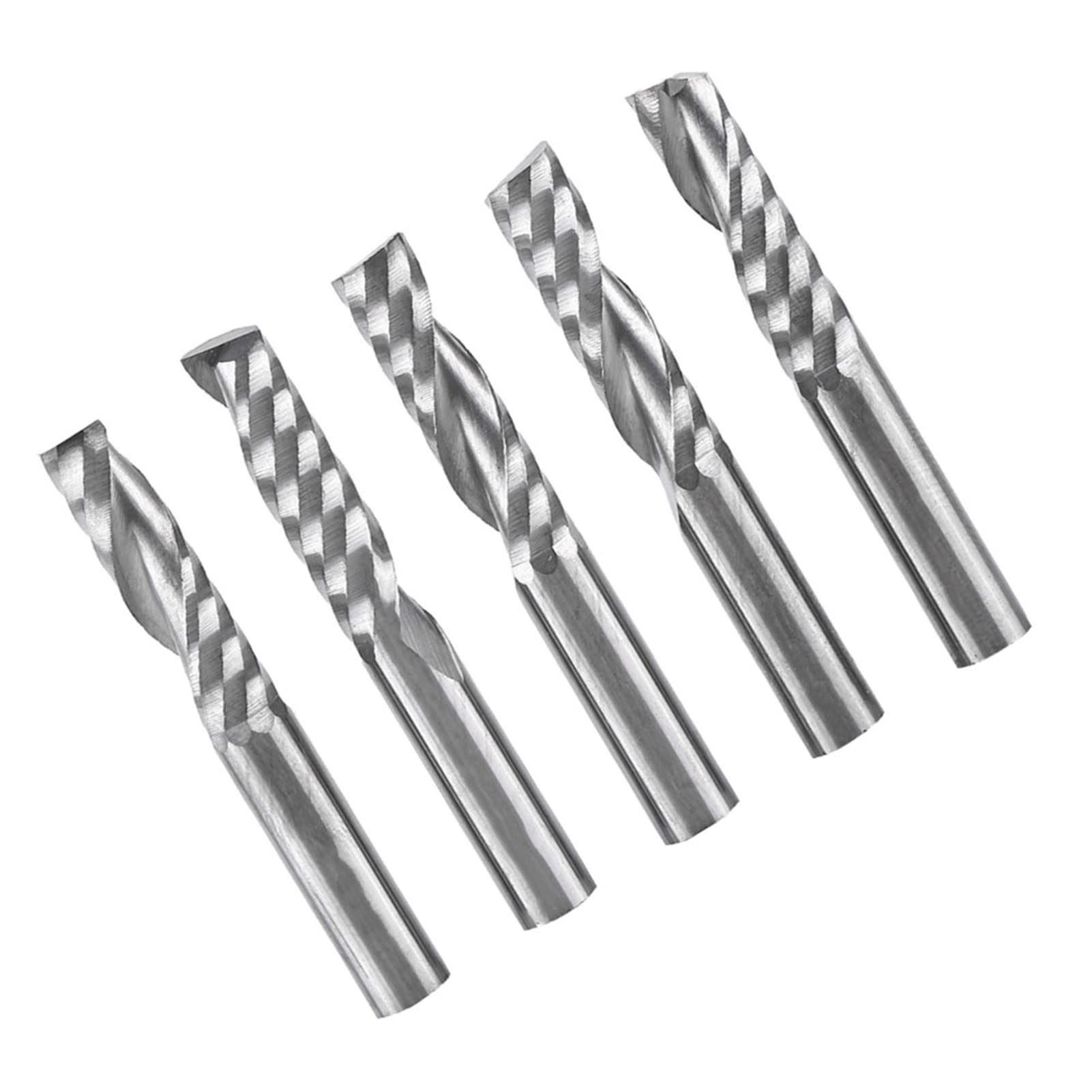 5 szt. 6 mm frezy walcowe z węglika wolframu pojedynczy flet spiralne frezy frezujące frezy CNC