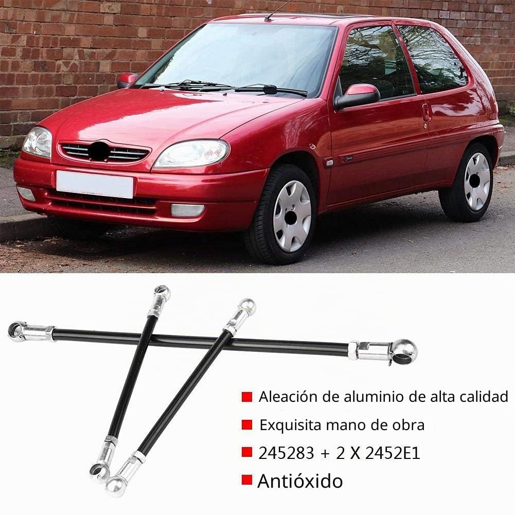 KIMISS Varilla de cambio para 106 y Citroën, 3 piezas, referencia 245283 + 2 x 2452E1, compatibles 1991-2004