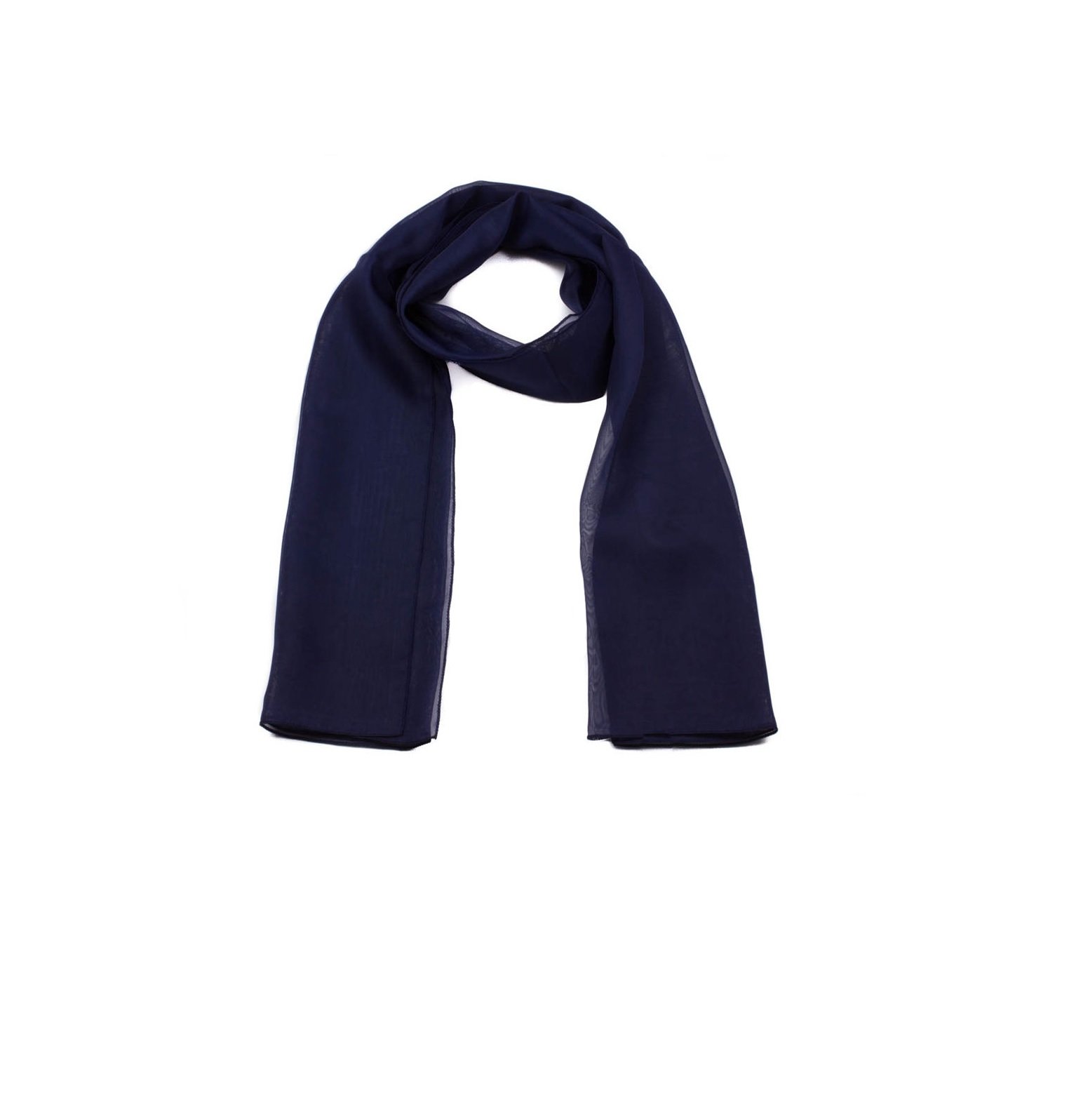 Mytoptrendz Women's Navy Blue Chiffon Scarf Plain Neck Wrap Scarf Headscarf Girls Headwrap Sheer Wrap Scarves & Wraps 150X45 Cm