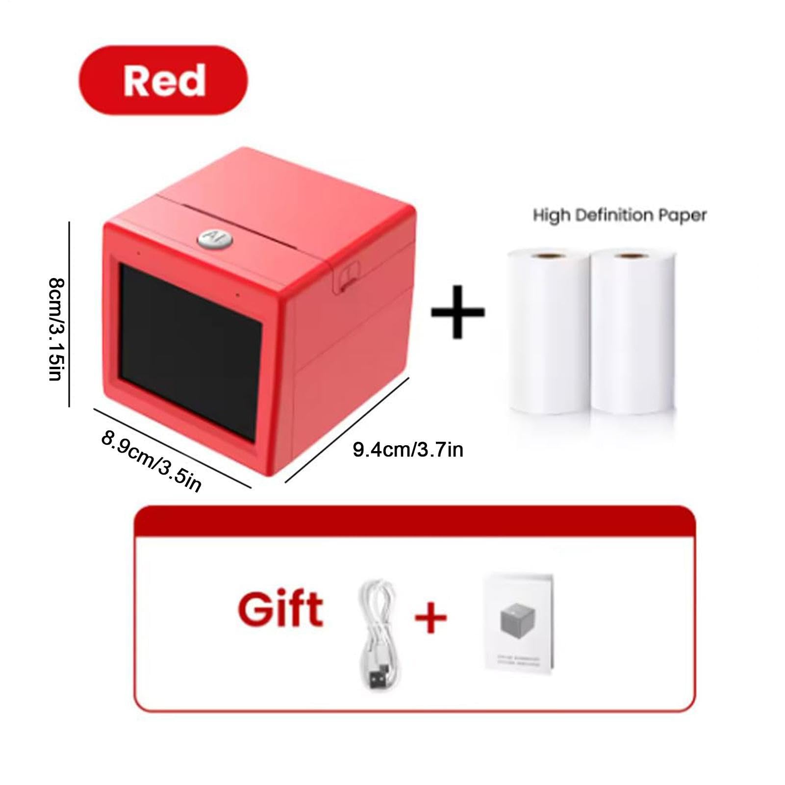 Stampante per Sticker Box Macchina Intelligente Portatile Senza Inchiostro | Mini Stampante per Adesivi Portatile Senza Inchiostro per Bambini e Bambine Famiglia e Casa Apprendimento In