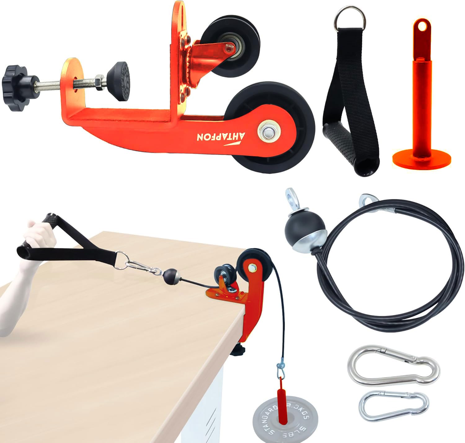 AHTAPFON Arm Wrestling Training Pulley System
