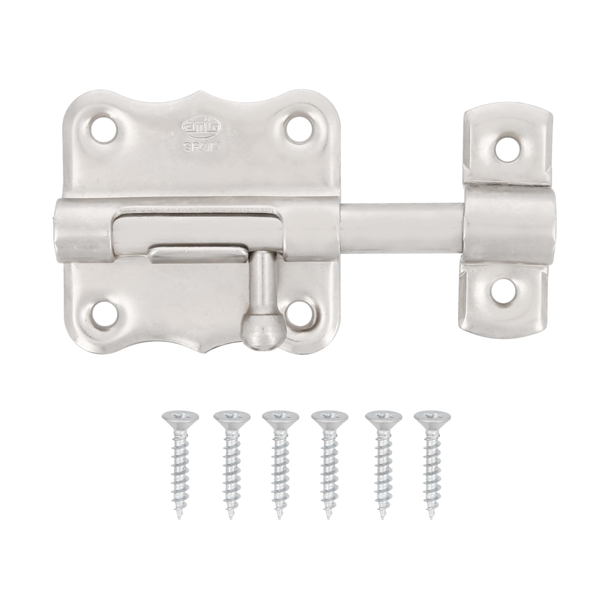 Amig, Overlap Pin, 60 x 48 mm, Suitable for Wooden Passage Doors, Latch for Bathroom Bedroom or Office, Security Lock - Image 3