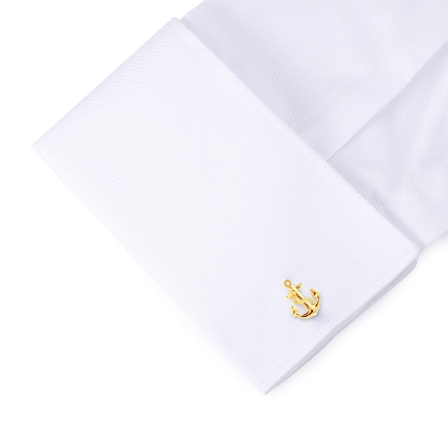 HONEY BEAR Ancla Nautica Gemelos para Hombres Camisa Regalo de Boda de Empresa, Barco Anchor