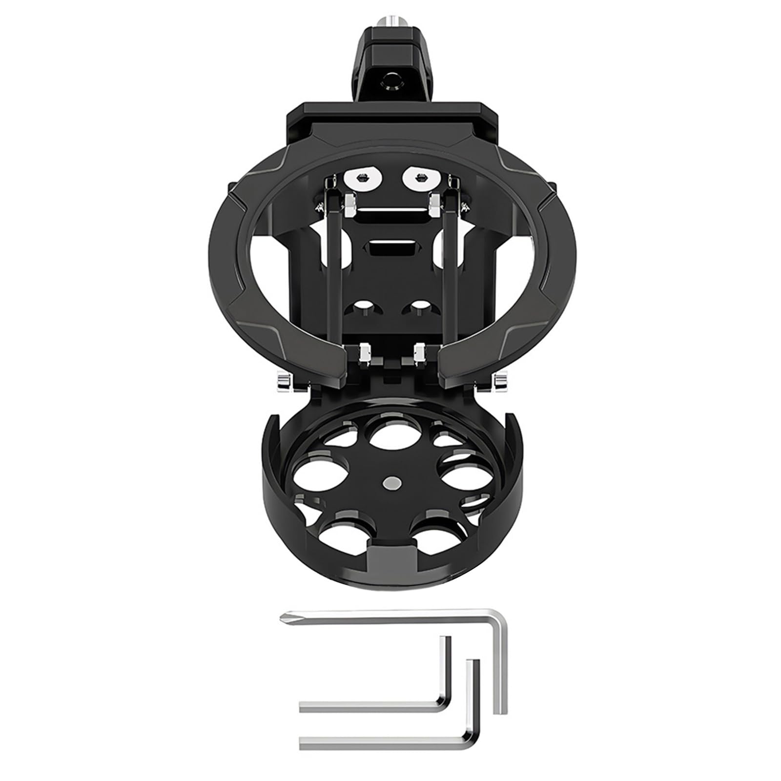 Soporte de botella de aluminio tratado térmicamente para motocicleta, soporte para botella de agua, resistente a la intemperie