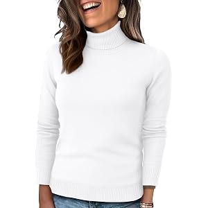 Womens Sweaters 2025 Turtleneck Cable Knit Long Sleeve Pullover Fitted Trendy Basic Fall Tops Winter Warm Casual Blouse