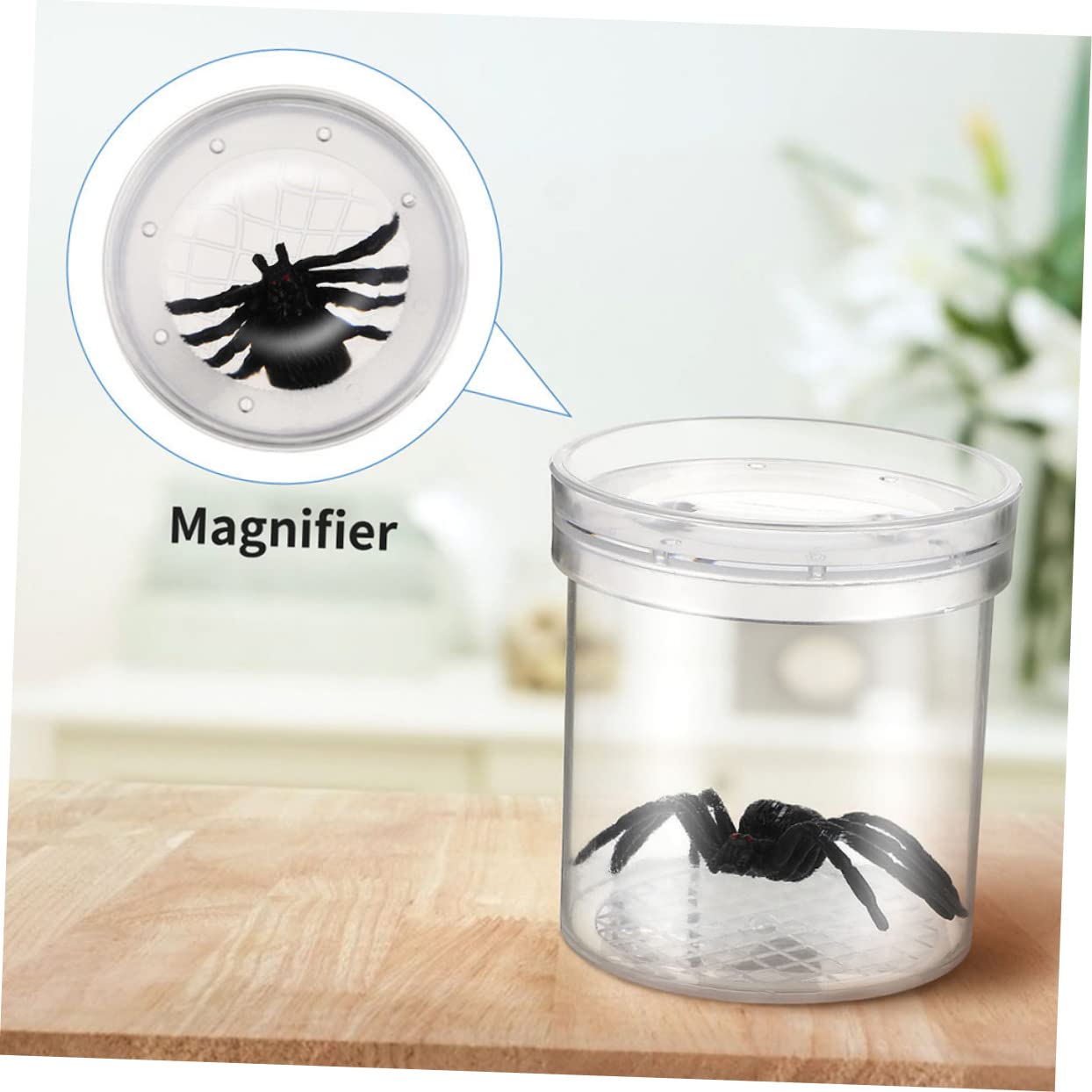 Caja de Aumento para Insectos de Plástico 15 Piezas Rejillas