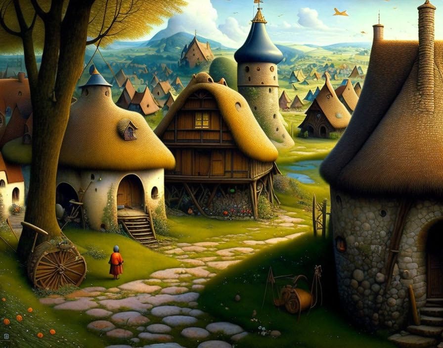 Toile murale Fantasy Revealed Meechi pour habiller un mur vide avec élégance 50x70
