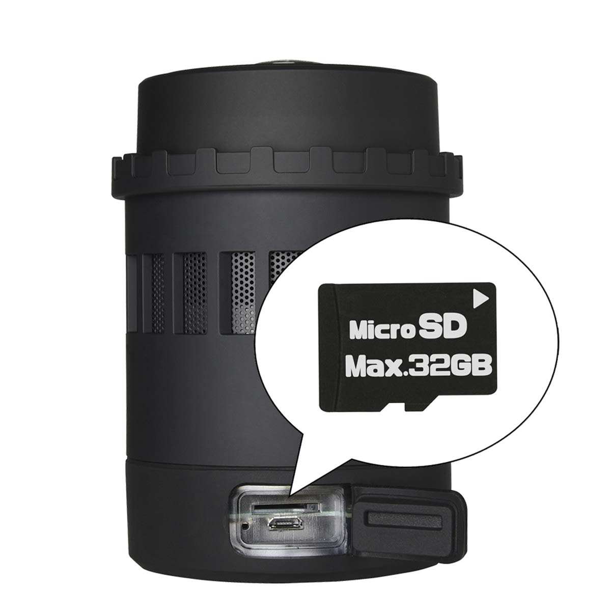 ENERMAX PHAROSLITE bezprzewodowy głośnik stereo Bluetooth 7 w 1 z wbudowanym odtwarzaczem muzyki i gniazdem Micro SD; EAS05-BK czarny