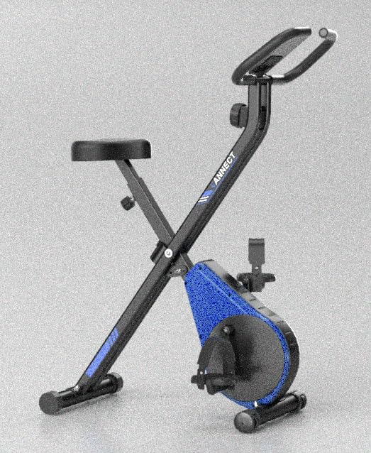 Vanncet Heimtrainer Fahrrad Klappbar, Magnetwiderstand Einstellbar, Hometrainer Fahrrad Leise & Bequem, Ergometer Heimtrainer Senioren, LCD-Monitor, Faltbare Aufbewahrung, Bis 150KG Belastbar