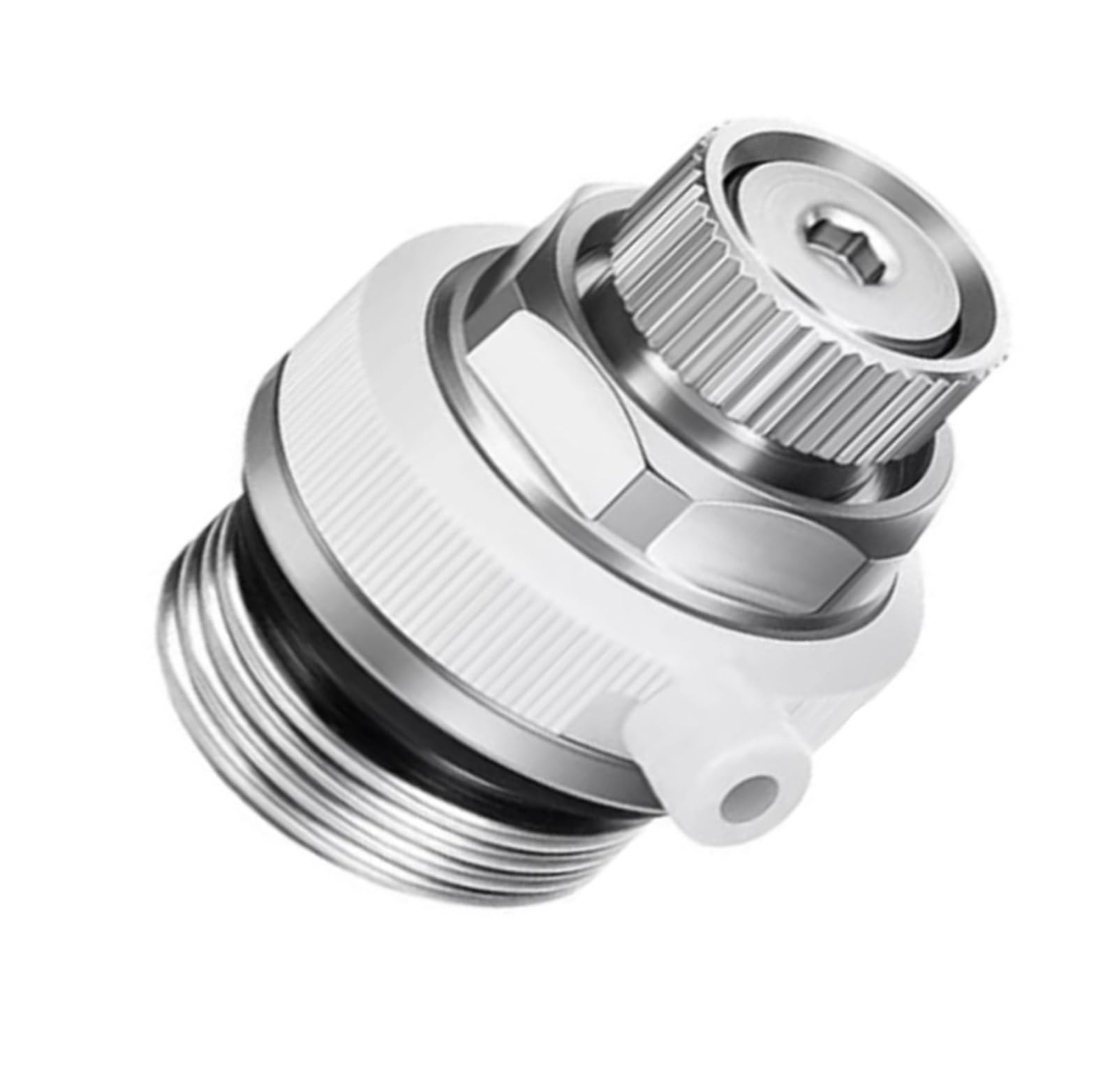 Valvola di sfiato for radiatore Sfiato automatico for riscaldamento in acciaio inossidabile in ottone da 1/2 pollice for impianti di riscaldamento centralizzato(5PCS)