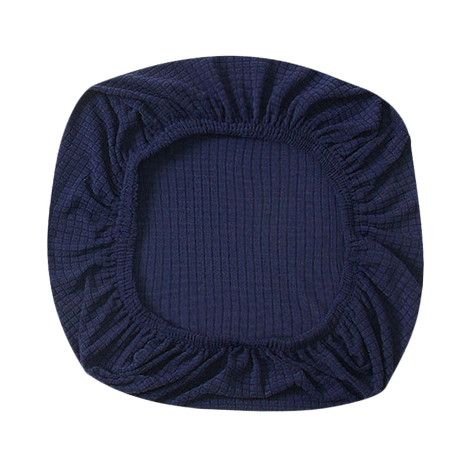 F Fityle Fundas Elásticas para Asientos de Sillas de Oficina Funda Elástica para Sillas, Azul Oscuro, Individual