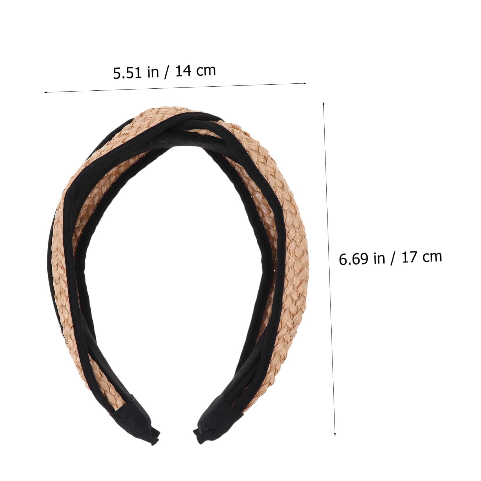 FRCOLOR 3 Piezas Diadema Tejida De Diademas De Niñas De s Con Estilo Para Las Mujeres Lazo De Pelo Trenzado Simple De Vacaciones Anudada Tela