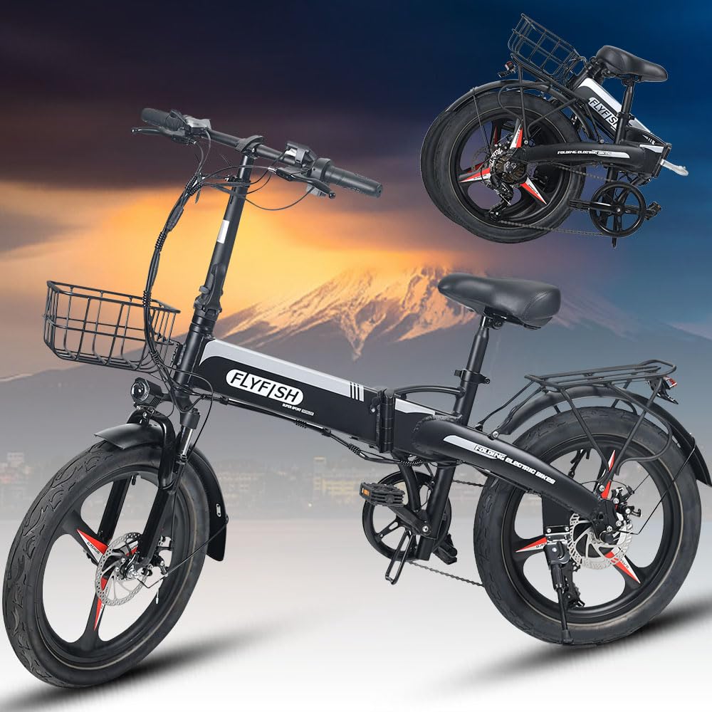 Amazon | 【型式認定】【公道走行可能】免許不要 FLYFISH 電動アシスト  