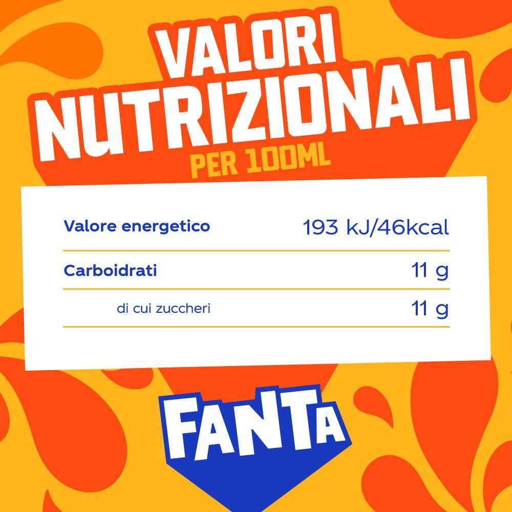 Fanta Original Gusto Arancia, con Succo di Arance Italiane, Senza Aggiunta di Conservanti, PET 100% riciclabile, Gusto Rinfrescante - 2 Bottiglie da 1,5L