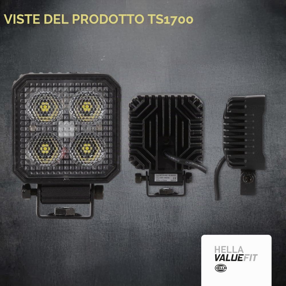HELLA VALUEFIT 1GA 357 110-002 LED-Faro da lavoro, Valuefit TS1700, 12/24V