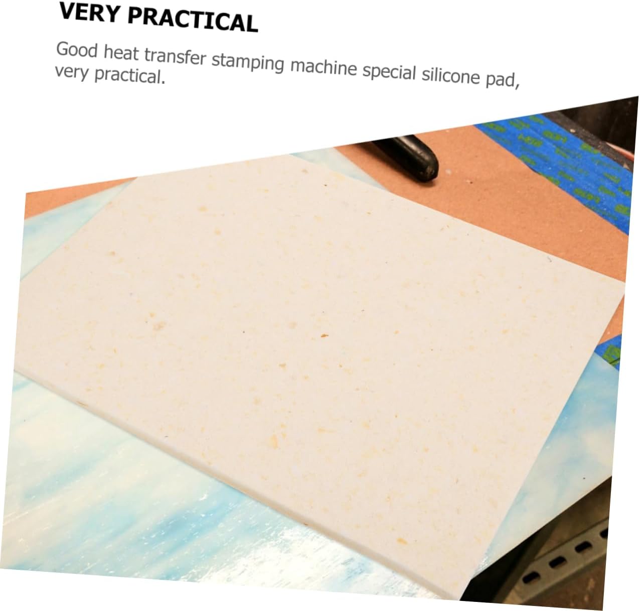 Artibetter 1 Sheet Sponge Mat of Hot Painting Machine Heat Transfer Pad Insulation Mat Pressing Pillow for Sponge Press Pad Sponge Pad Home Accessory Wear-Resistant Insulation Pad White