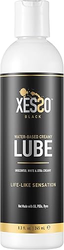 Lubricante blanco cremoso a base de agua sin perfume 4 onzas líquidas Gel Glide de larga duración para pieles sensibles mujeres y hombres y parejas