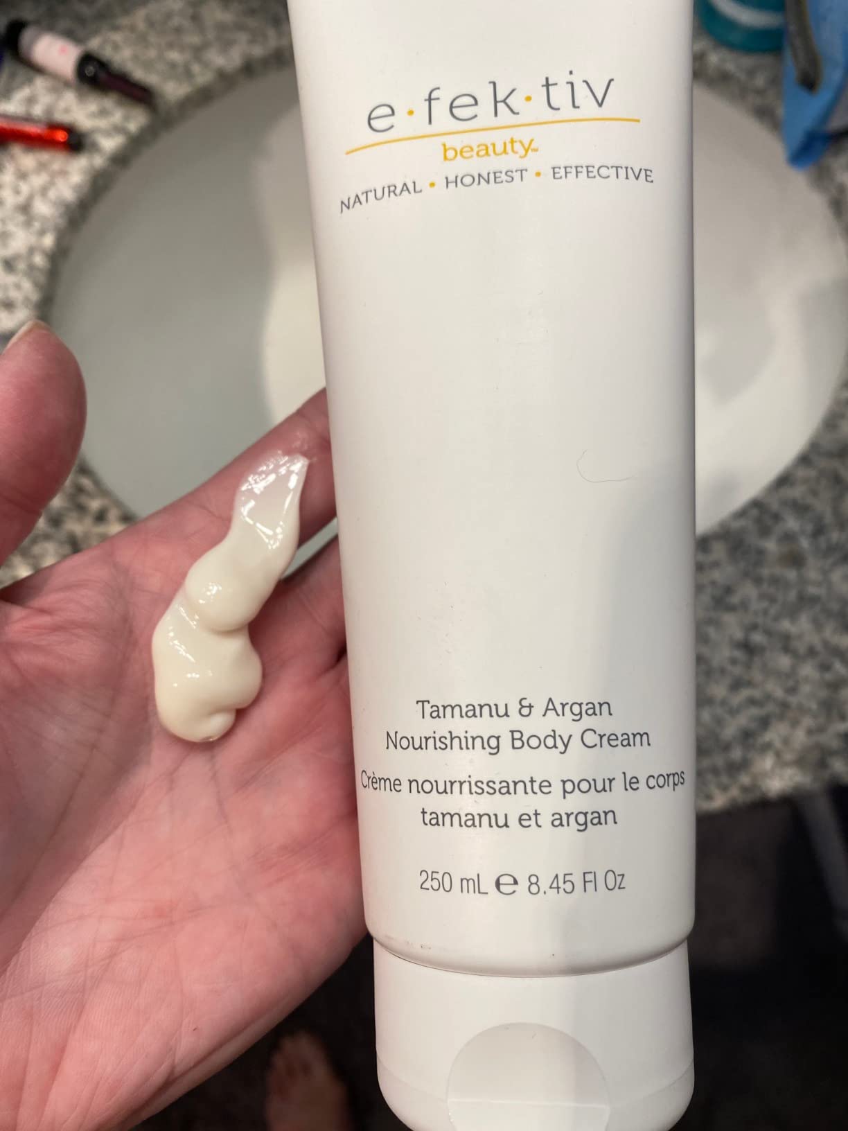 e.fek.tiv beauty Tamanu and Argan Nourishing Body Cream - Deep Hydrating Moisturizer - Rejuvenates Dry and Dehydrated Skin - Vegan - Sulfate-free - Unisex - 8.45 oz