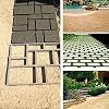 GOTOTOP Stampo Per Pavimentazioni In Plastica 40x40 Cm – Fai Da Te Percorsi In Cemento Per Giardino E Cortile, Riutilizzabile