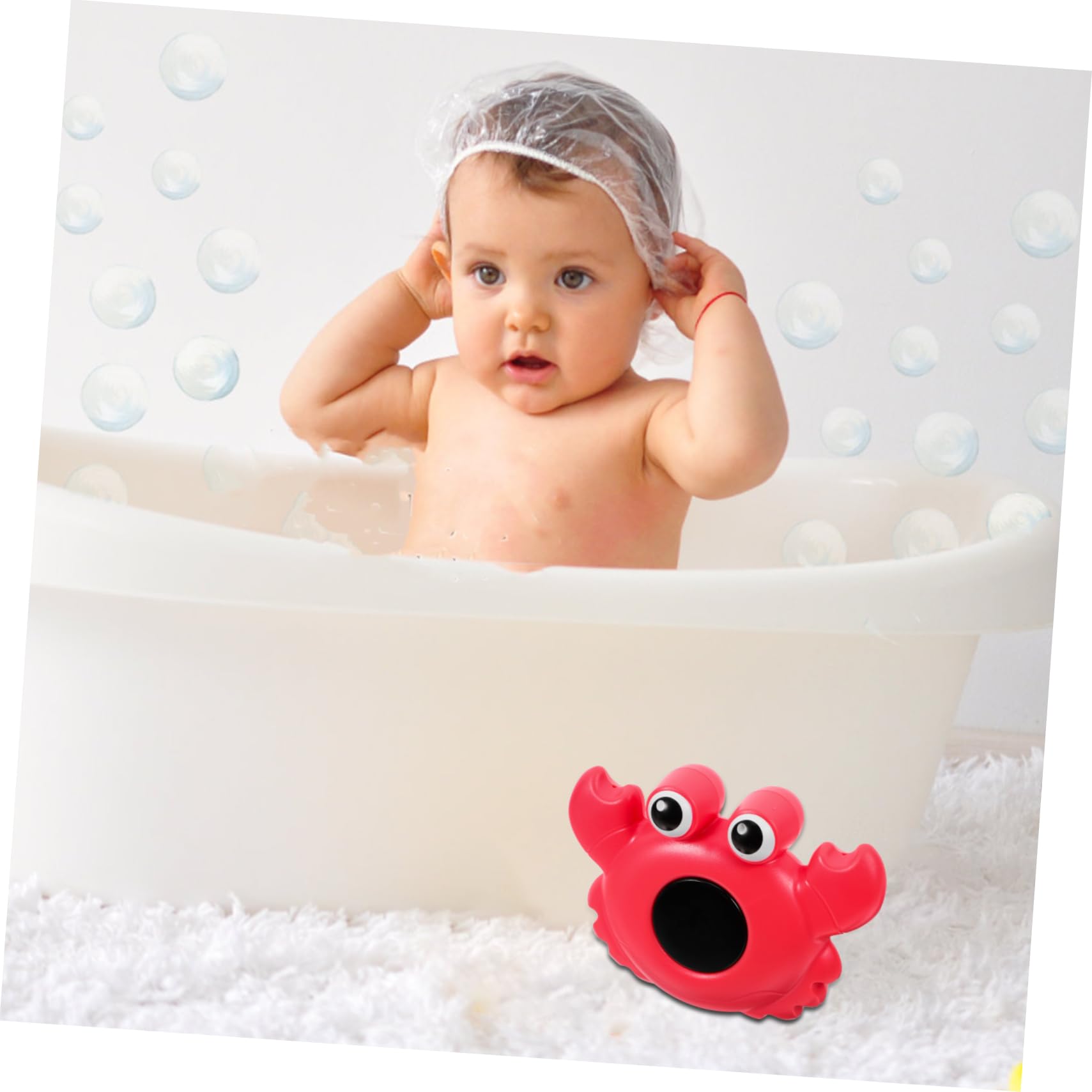 UPKOCH 4 Pezzi Giocattoli da Bagno per Neonati con Temperatura Piscina Digitale per Il Bagno dei Bambini