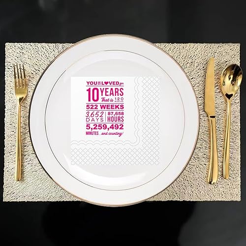 Miniatura 10 de SharkBliss Divertidas servilletas de cóctel de cumpleaños número 16, paquete de 50 servilletas de papel para niños y niñas, decoración de cumpleaños